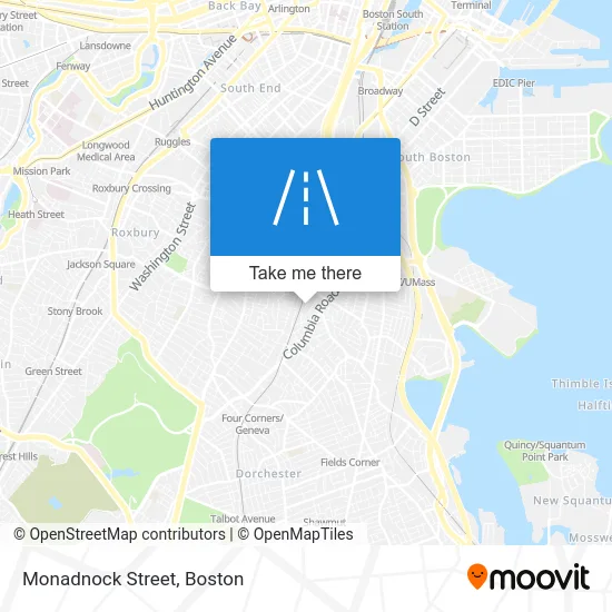 Monadnock Street map