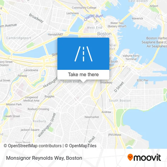 Monsignor Reynolds Way map