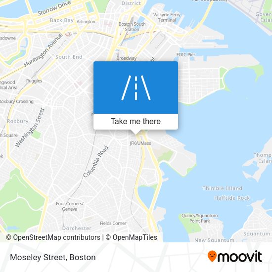 Moseley Street map