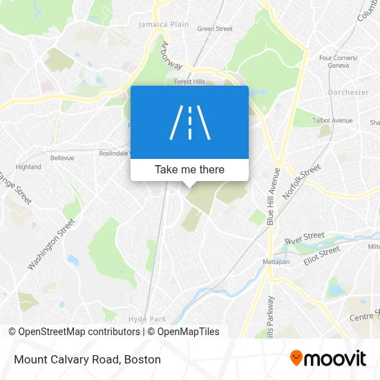 Mount Calvary Road map