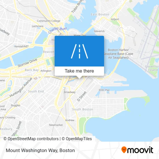 Mount Washington Way map