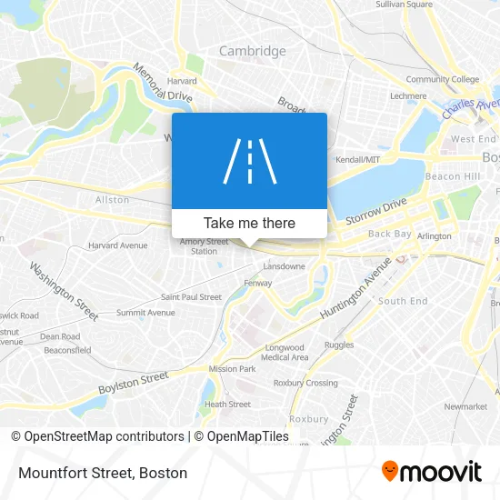 Mountfort Street map
