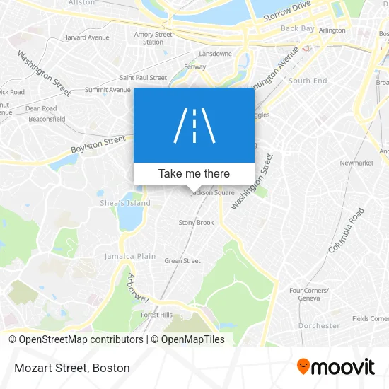 Mozart Street map