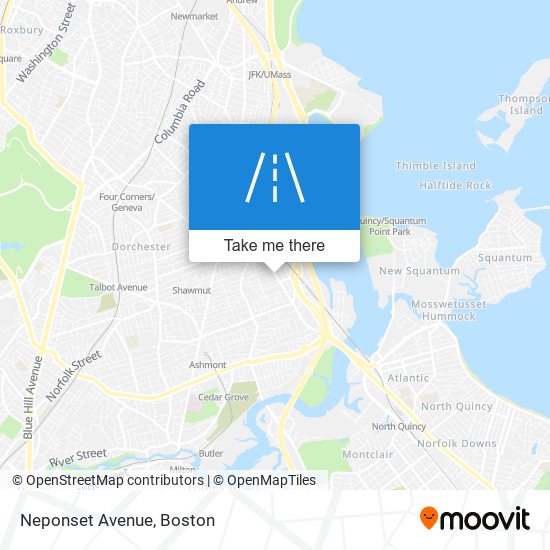 Neponset Avenue map