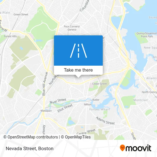 Nevada Street map