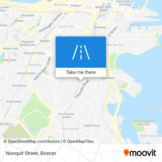 Nonquit Street map