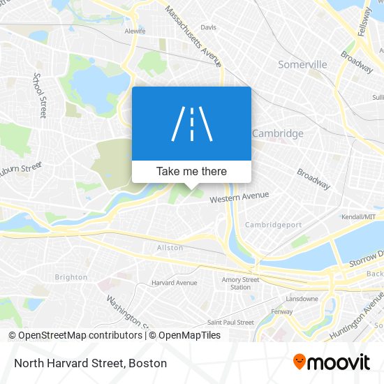 Mapa de North Harvard Street