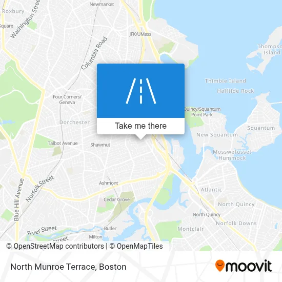 North Munroe Terrace map