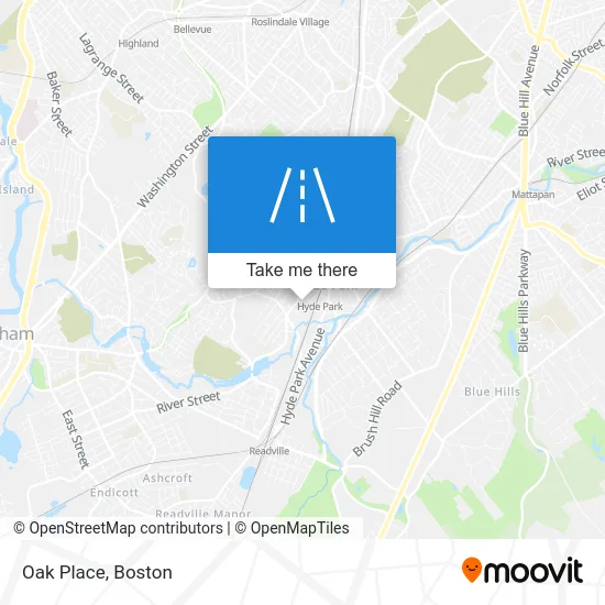 Oak Place map