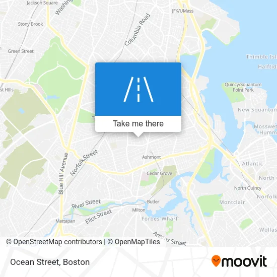 Ocean Street map
