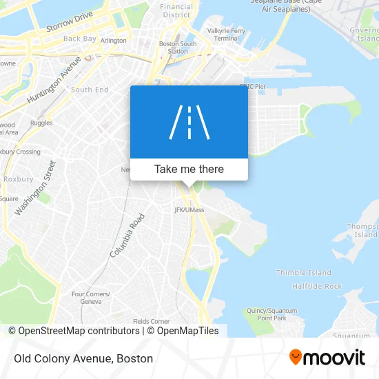 Old Colony Avenue map