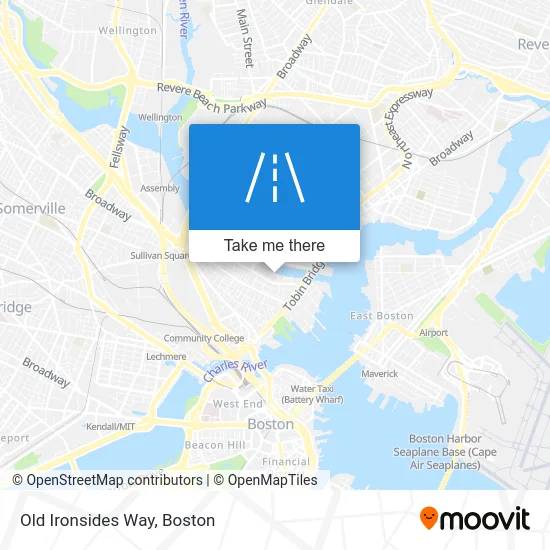 Old Ironsides Way map