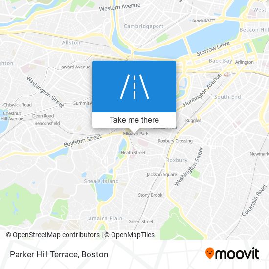 Mapa de Parker Hill Terrace