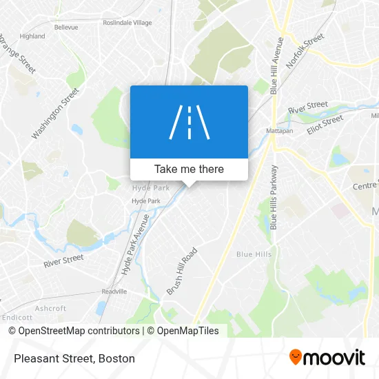 Pleasant Street map