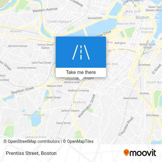 Prentiss Street map