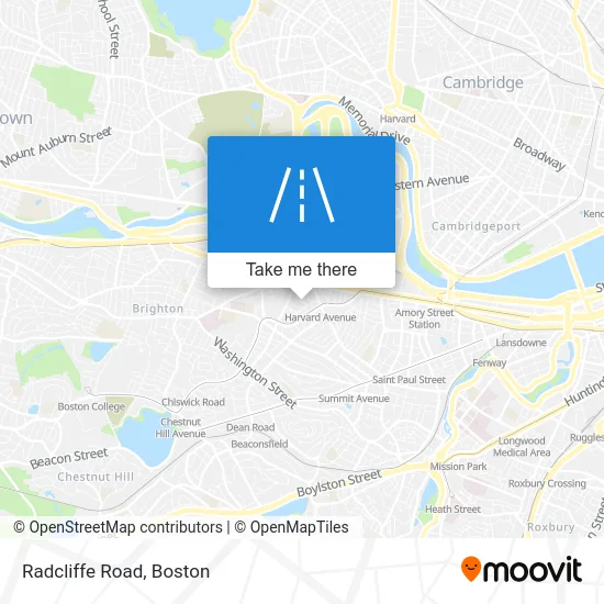 Radcliffe Road map