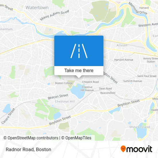 Radnor Road map