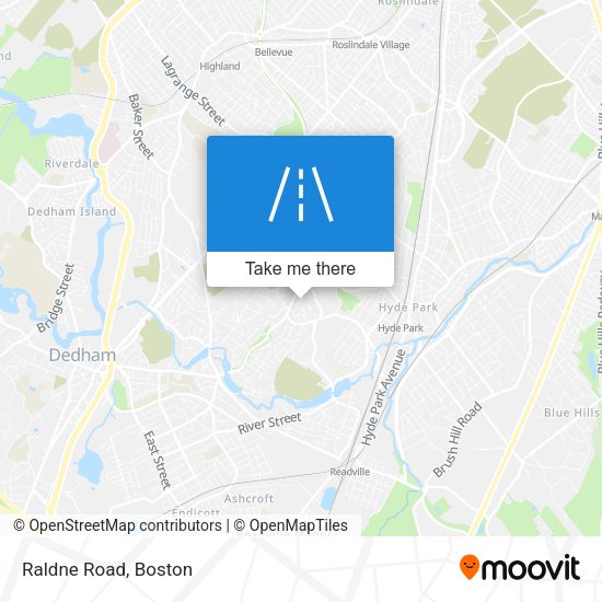 Mapa de Raldne Road