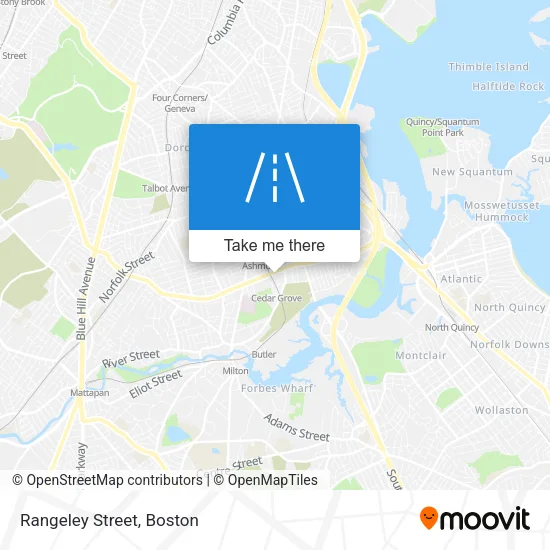 Rangeley Street map