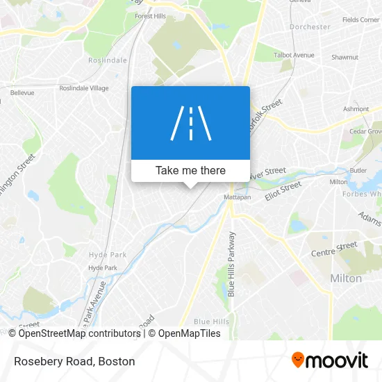 Rosebery Road map