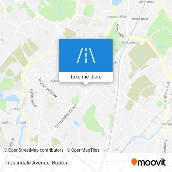 Roslindale Avenue map