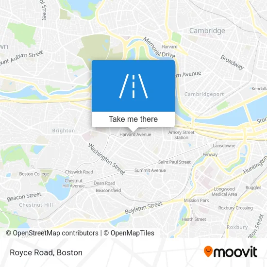 Royce Road map