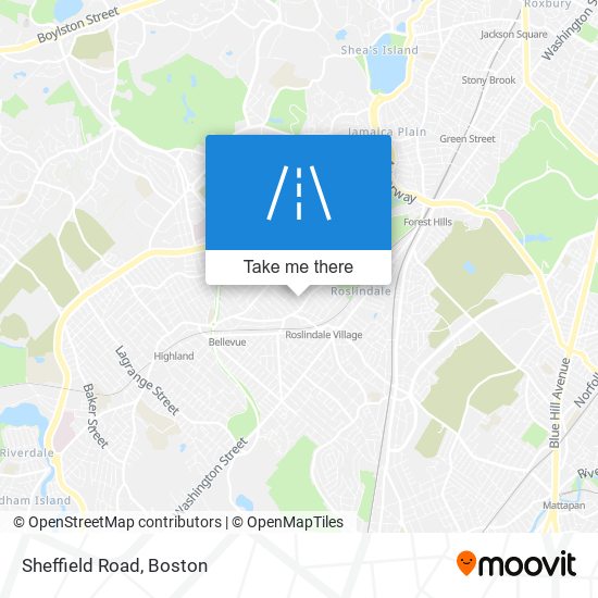 Mapa de Sheffield Road