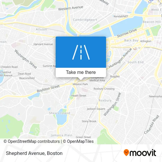 Mapa de Shepherd Avenue