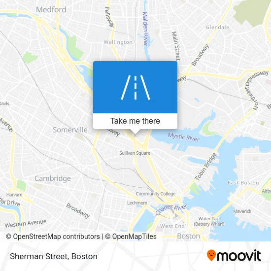 Sherman Street map