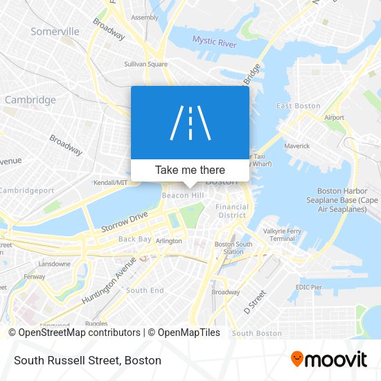 South Russell Street map