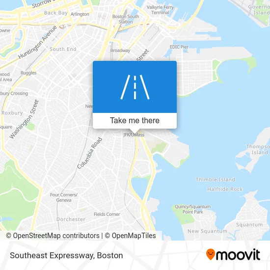 Southeast Expressway map