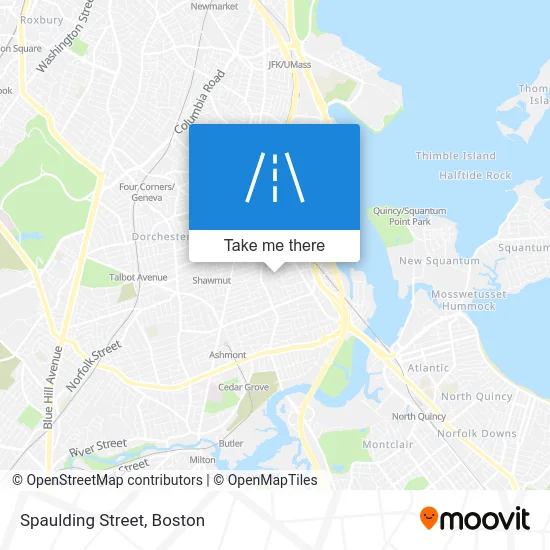 Spaulding Street map