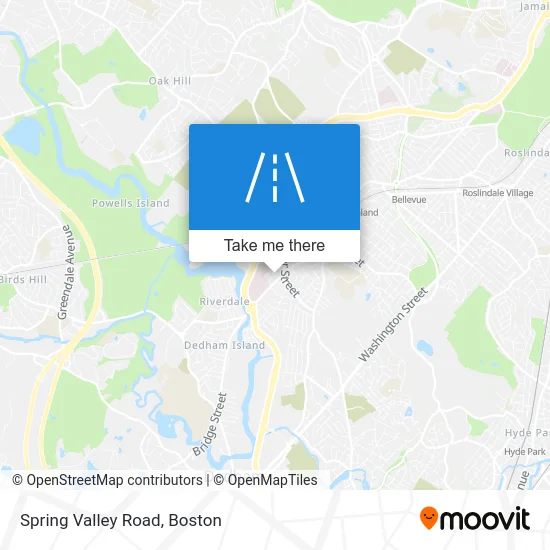 Spring Valley Road map