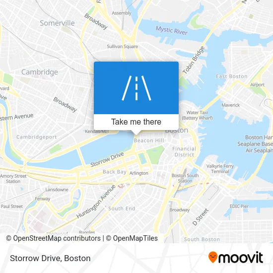 Storrow Drive map