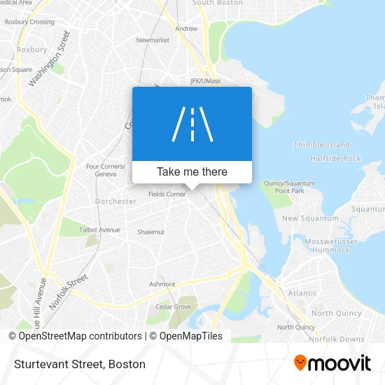 Sturtevant Street map