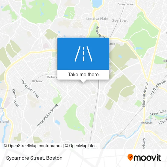 Sycamore Street map