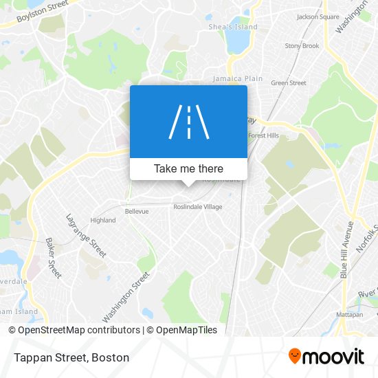 Tappan Street map