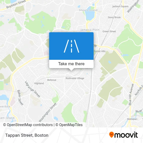 Tappan Street map