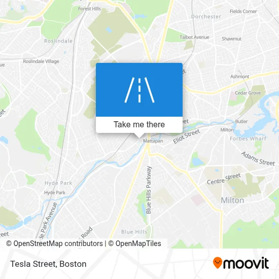 Tesla Street map