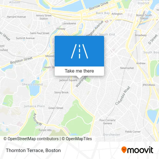 Thornton Terrace map
