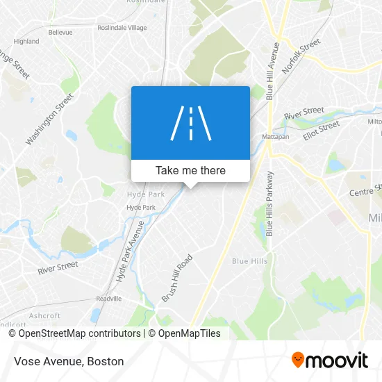 Vose Avenue map