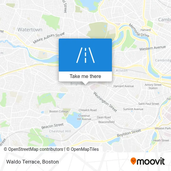 Waldo Terrace map