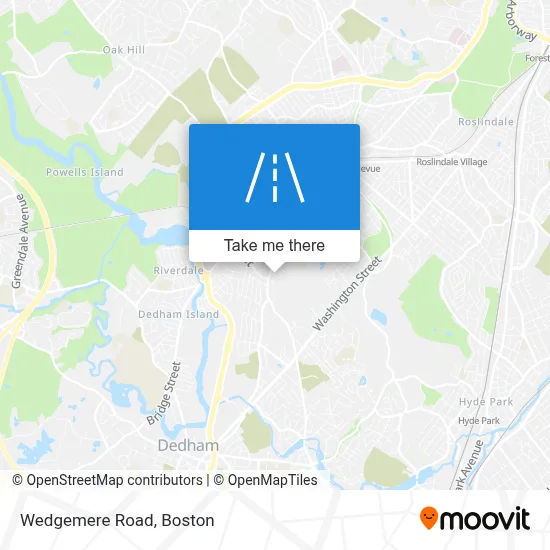 Wedgemere Road map