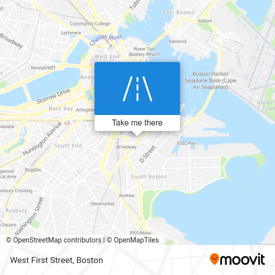 West First Street map