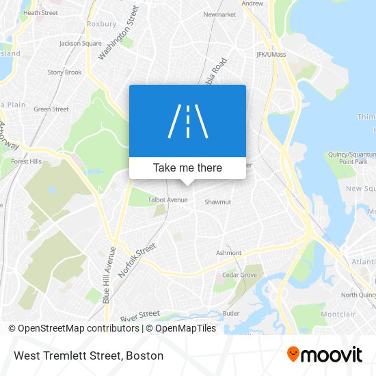 West Tremlett Street map