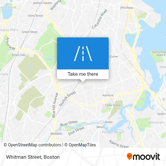 Whitman Street map