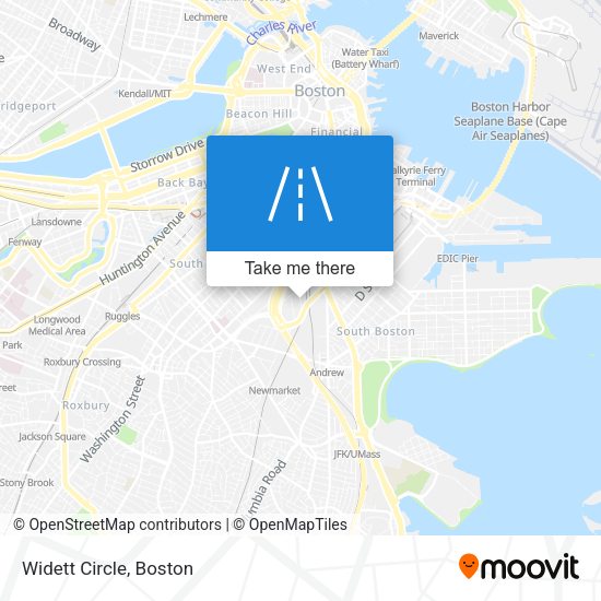 Mapa de Widett Circle