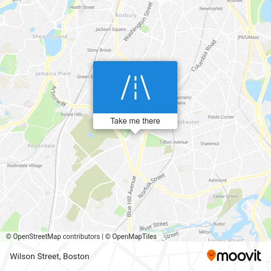 Wilson Street map