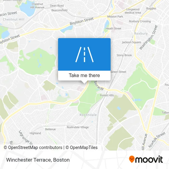 Winchester Terrace map