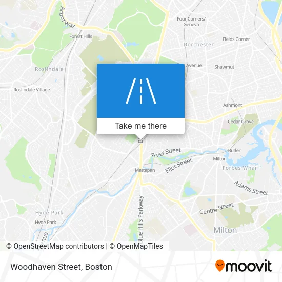 Woodhaven Street map